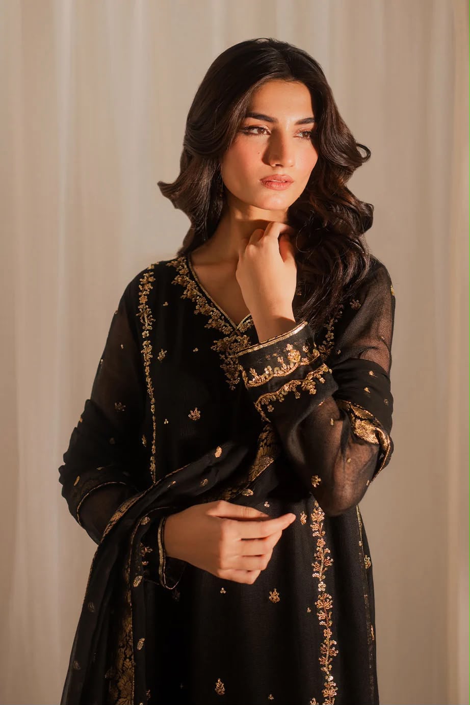 03 PIECE SUIT |Heavy Embroidered Chiffon| READAY READY TO WEAR