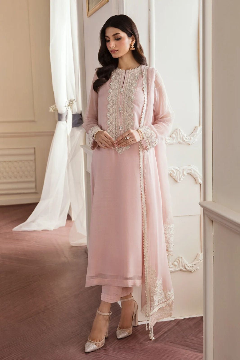 Chiffon Suit with Chiffon Dupatta — Thread & Adda Work