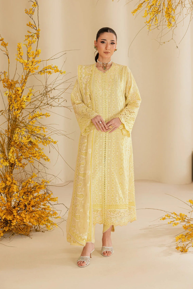 03-Piece Lawn Suit With Embroidery | Ready To Wear