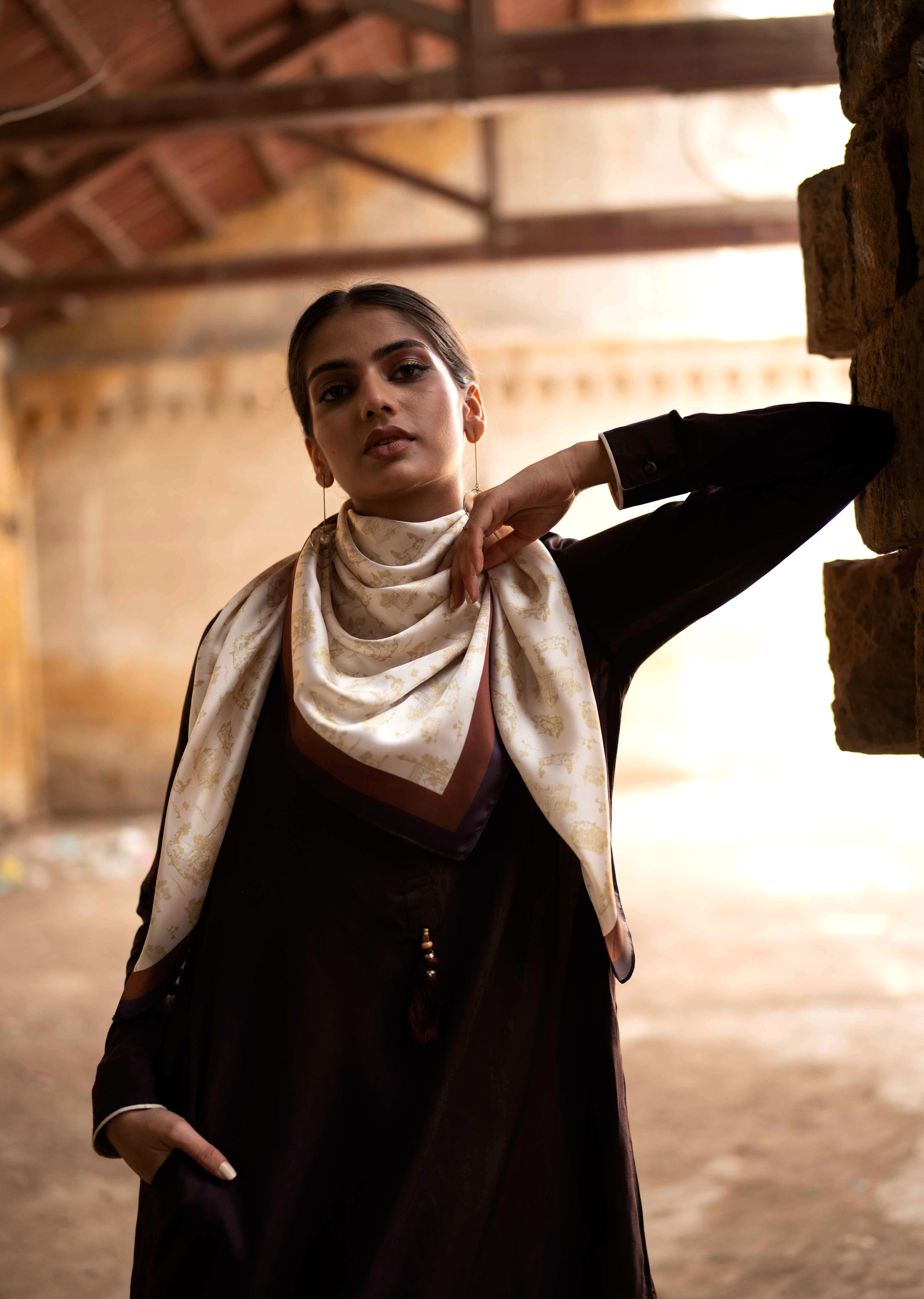 The Karachi Toile Scarf