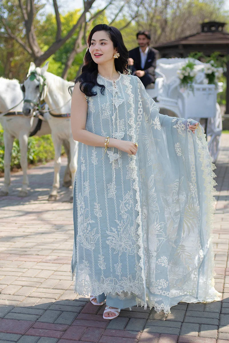 Powder Blue - Embroidered Lawn Suit | Ready To Wear